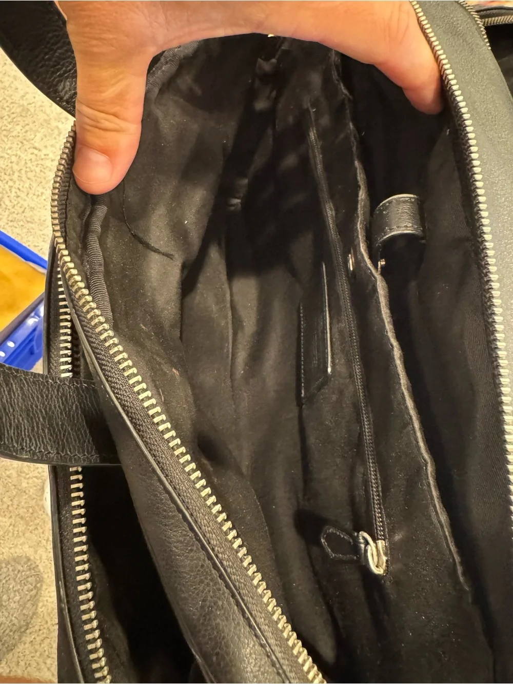 Coach Black Leather Laptop Briefcase